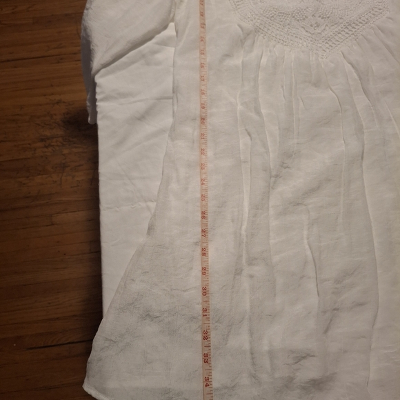 Indigo Rose Women  White Midi Dress with Tie Front and Relaxed Fit - Picture 8 of 9